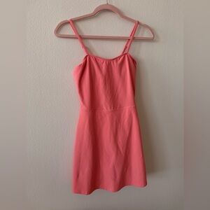 ALO | Coral Spaghetti Strap Tennis Dress
